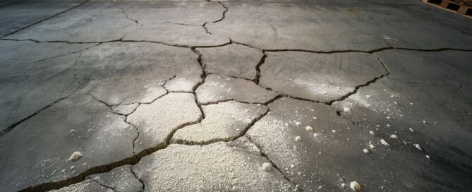 Does Efflorescence Damage Concrete Floor in Warehouse