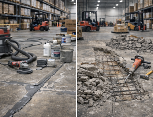 Warehouse Floor Repair Cost vs. Replacement in NJ