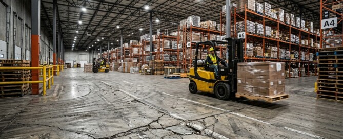 Warehouse Floor Cracks from Forklift Traffic Happen and Real Solutions That Actually Last For NJ & Eastern PA Warehouse Facilities