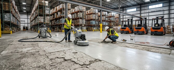 the Best Repair Method for Warehouse Concrete Floors