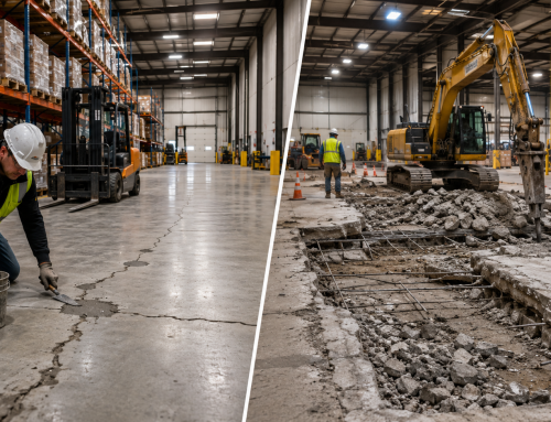 Repair vs Replacement:  What to Do With a Damaged Warehouse Concrete Floor