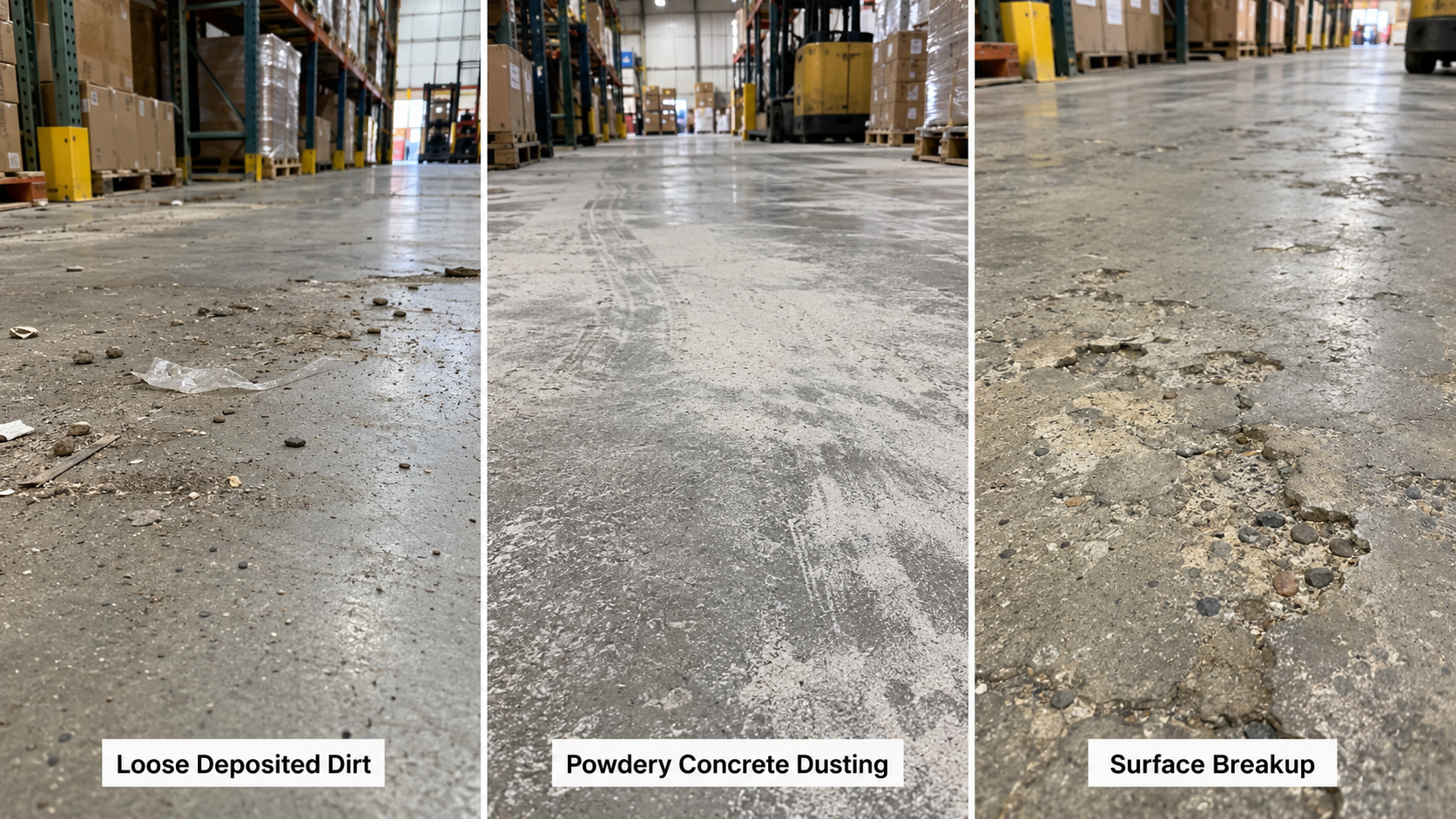 Warehouse Concrete Floor Dusting