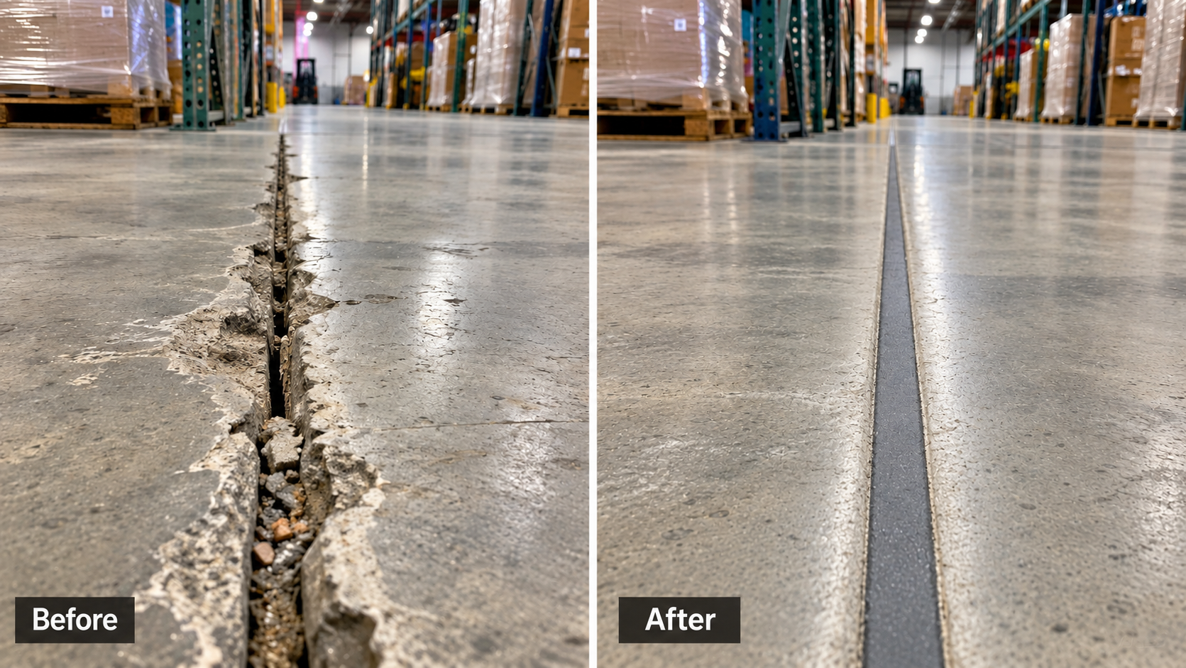 Discover When to Refill Your Warehouse Concrete Floor Joint and When to Rebuild It
